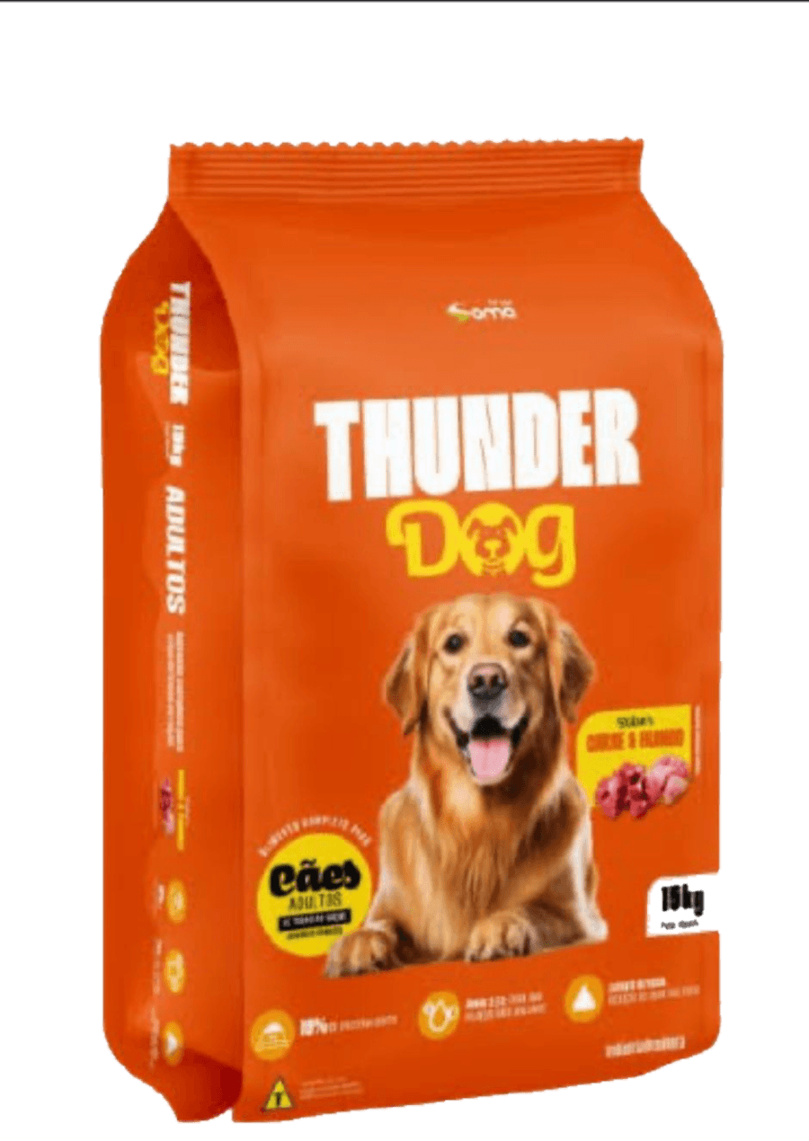 Embalagem de ração Thunder Dog Thunder Dog — Cães adultos